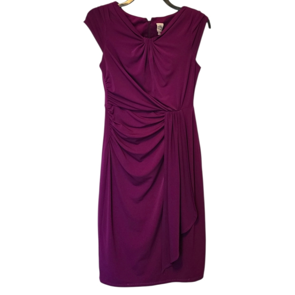 Sangria Purple Cocktail Dress Size 6